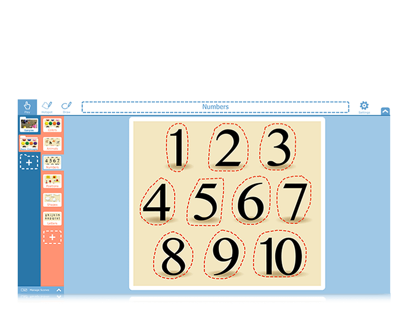 Tobii Dynavox Snap Scene nummerlæring