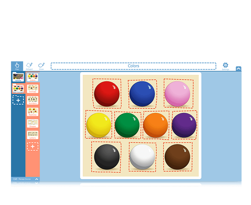Tobii Dynavox Snap Scene fargelæring