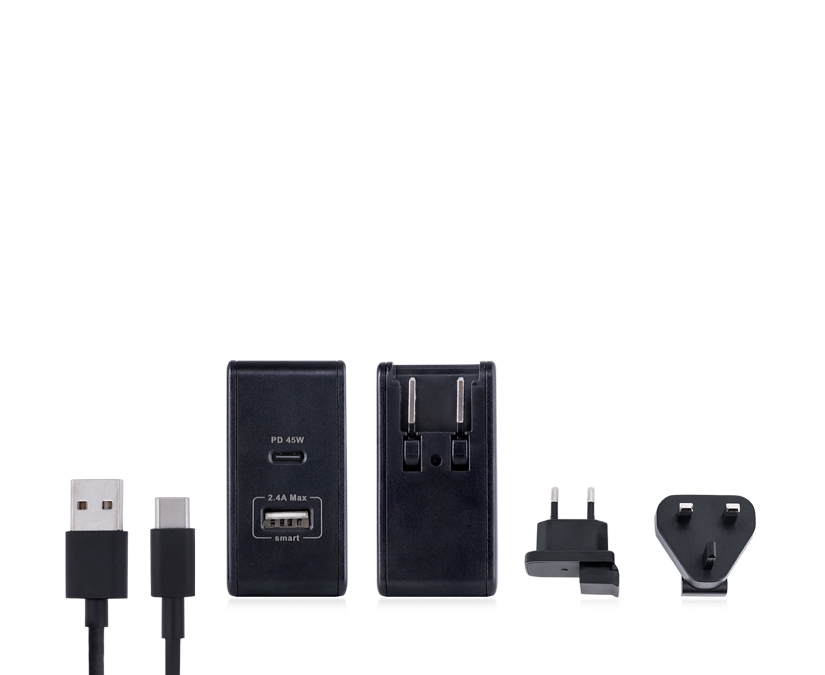 Tobii Dynavox I-Series Power Bank USB cables and plugs